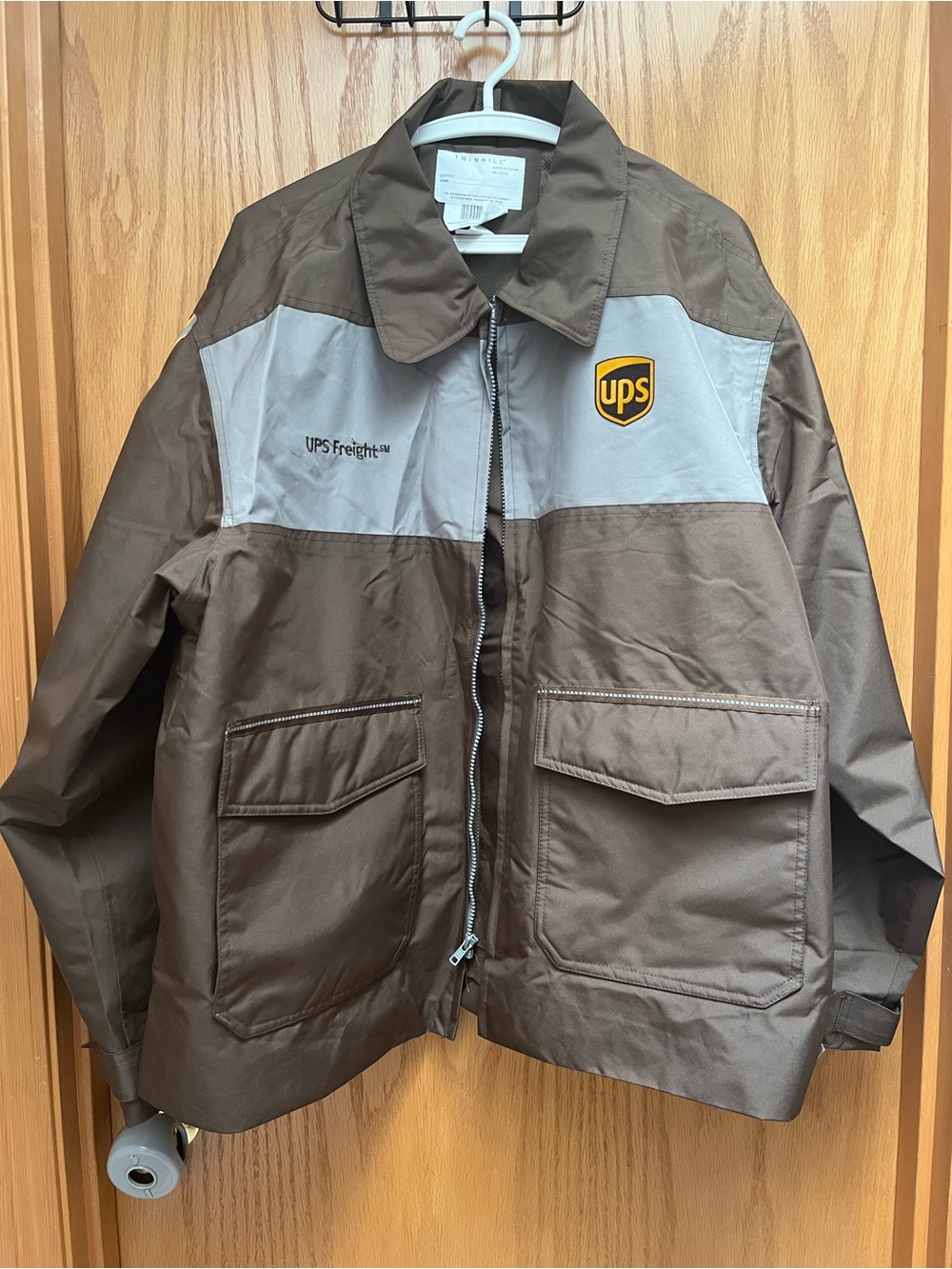 Twinhill UPS Brown & Gray Work Jacket - Men